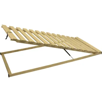 Postelový rošt Materasso MASIV VÝKLOP - laťový rošt z nožním výklopem (bez polohováni hlavy) 90 x 200 cm, smrkové latě