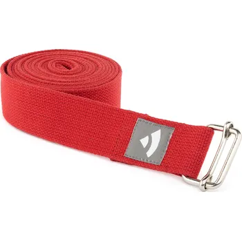 podložka na cvičení BODHI Popruh na jógu ASANA BELT PRO, 3 m x 38 mm, vínový