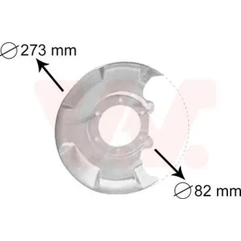 Autodíl Ochranný plech proti rozstřikování, brzdový kotouč VAN WEZEL 5810371