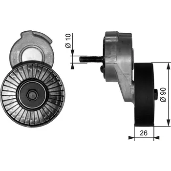 Napínák, žebrovaný klínový řemen GATES T38113