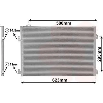 Výparník klimatizace Kondenzátor, klimatizace VAN WEZEL 43005347
