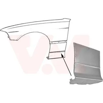 Blatník karosérie Blatník VAN WEZEL 0642155