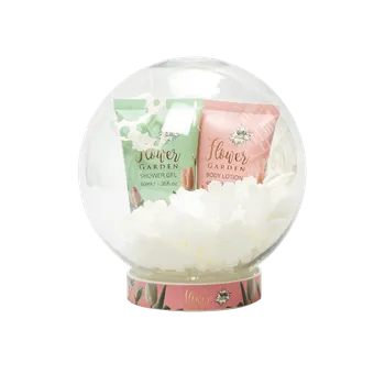 Sprchový gel Pokhara Flower garden sněžná koule s konfety, sg. a body lotion
