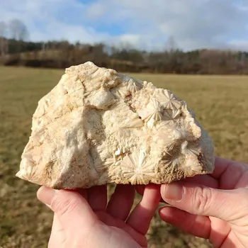 Přírodní kámen Hvězdový křemen z Čech 150x90mm /VIDEO/