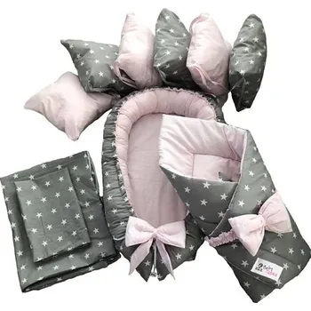 Hnízdečko pro miminko BabyTýpka Stars pink sada M