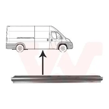 Příslušenství karosérie Boční stěna VAN WEZEL 1651110