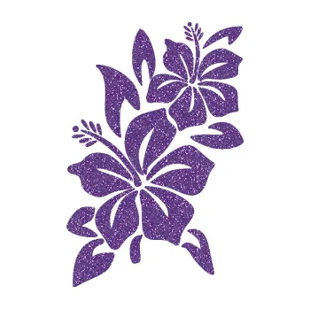 Samolepící dekorace SAMOLEPKA Květina dekor 033 levá ibišek (87 - Ultra Metalic fialová) NA AUTO, NÁLEPKA, FÓLIE, POLEP, TUNING, VLASTNÍ TEXT, TISK, AUTOSAMOLEPKY.cz, POLEPY, OBRÁZEK, LOGO, SAMOLEPKY