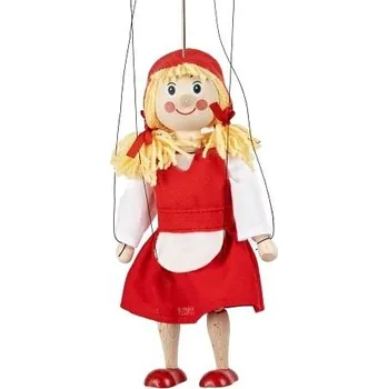 loutka Moravská Ústředna Karkulka 20 cm, dřevěná loutka