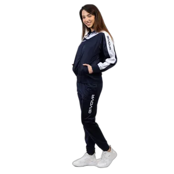 tepláková souprava givova Roma tmavě modrá/bílá 0403 4XS