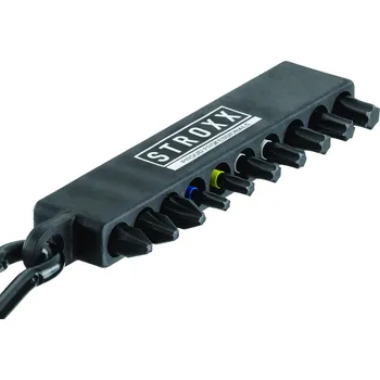 Bit STROXX Sada bitů 25mm 10ks barevných na držáku s karabinkou