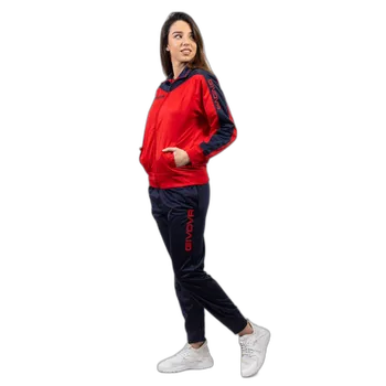 tepláková souprava givova Roma červená/tmavě modrá 1204 S