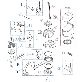 Pohon brány NICE PRHO01 kit krytov pre HOPP