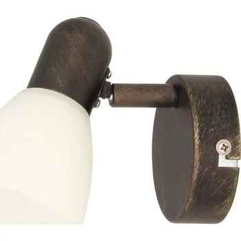 Nástěnné svítidlo Soma , Bodové nástěnné svítidlo , E14, r-6591 Rabalux ,Hnědá, Krémová