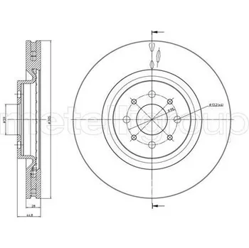 Brzdový kotouč Brzdový kotouč CIFAM (800-907C)