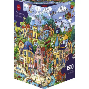 Puzzle Heye Puzzle Happytown 1500 dílků