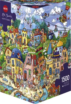 Puzzle Heye Puzzle Happytown 1500 dílků