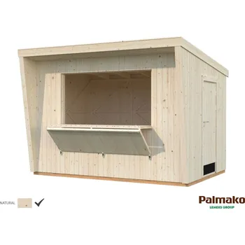 Zahradní altán Prodejní stánek Palmako KIRA 7,7 m2 (Rozměr: 355x233 cm, tl.16+32 mm)