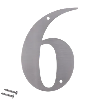 Zábradlí KOVIAN, s.r.o. Číslo domové 6, (156x1.5mm), s dierami, brúsená nerez K320 / AISI 304