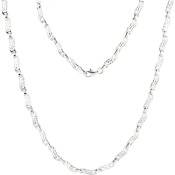 Náhrdelník GEMMAX Dámský náhrdelník z bílého zlata s řeckým vzorem délka 42 cm – zlatý šperk ryzosti 585/1000 v Dárkovém balení s Certifikátem GLNWN-42-88841