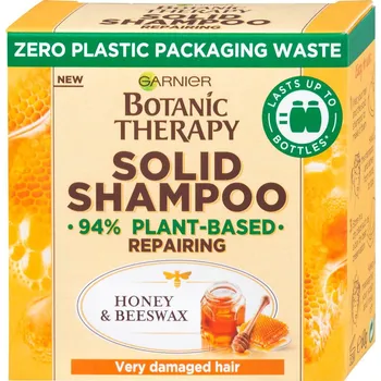 Šampon Garnier Botanic Therapy Honey & Beeswax Solid Shampoo regenerační tuhý šampon pro velmi poškozené vlasy 60 g