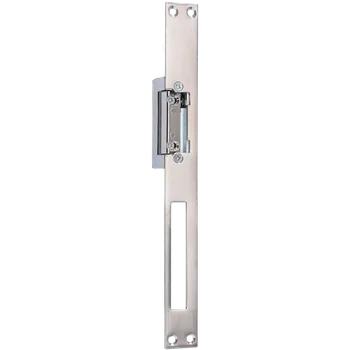 Příslušenství pro svítidlo KOVIAN, s.r.o. Elektrozamok 12-24V, AC/DC s NEREZOVOU obojstrannou listou vhodnou na roztec zamku 90mm aj 72mm, s odblokovanim