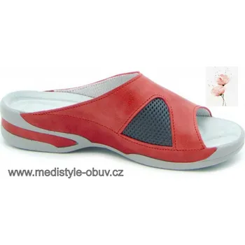 Dámská zdravotní obuv MEDISTYLE NOEMI 1N-E15H červený pantofel hallux, --- - 39