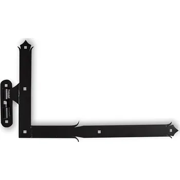 Stavební výplň KOVIAN, s.r.o. Kování ozdobné SPODNÍ, 400x650mm s čapom, profil 50x5mm, černá barva