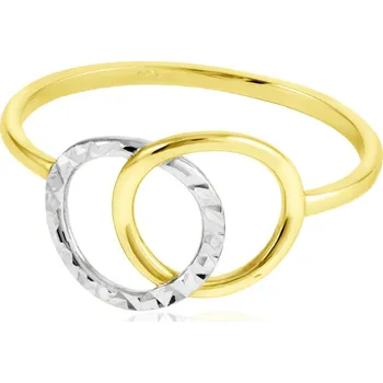 Prsten GEMMAX Prsten Kroužky s diamantovým brusem vel. 52 – zlatý šperk ryzosti 585/1000 v Dárkovém balení s Certifikátem GLRCN-52-38101