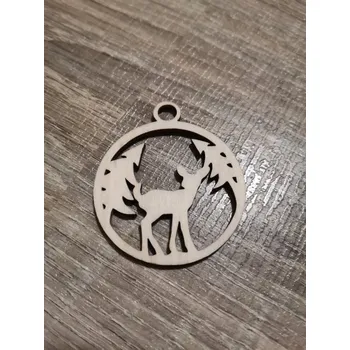 Vánoční ozdoba Dřevěná vánoční ozdoba č.03 - koloušek Velikost: 50