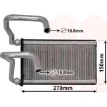 Výměník tepla, vnitřní vytápění VAN WEZEL 21006070