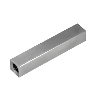 Zábradlí KOVIAN, s.r.o. Čep (12x12 mm, L: 68 mm / vnitřní závit M6 - vnitřní závit M8x25 mm), broušená nerez K320 / AISI304