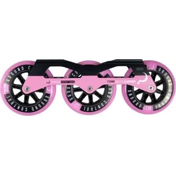 Podvozky Ground Control V3 Tri skate frame 3x110mm - pink komplet