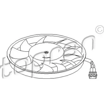 Chladič motoru Větrák, chlazení motoru, , 701959455AE, 701959455AM, TOPRAN, 109 828