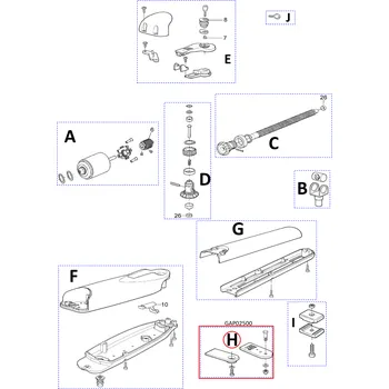 Pohon brány NICE GAP02500 konzola pre WINGO2024/4000 - 2 páry