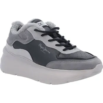 Dámské pantofle Pepe Jeans London Ohřívá tenisky PECKAM CALM | Barva:černý | Velikost:38