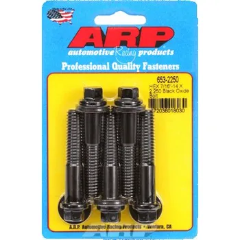 Šroub 7/16 "- 14 X 2.250 hex černý oxid šrouby" (5ks)