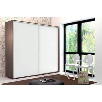 Dětská skříň Stylová skříň Olivier A100 - výška 245 - dub čokoláda / bílá