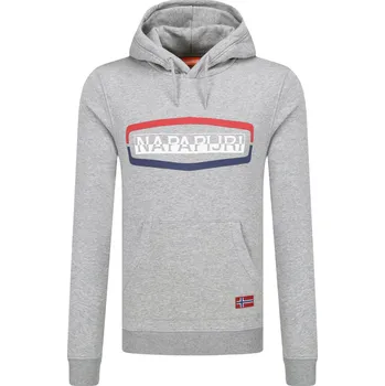 Pánská mikina Napapijri Mikina BOGY H | Barva:šedý | Velikost:XXL