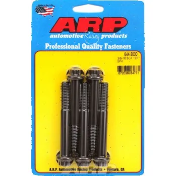 Šroub 3/8 "- 16 x 3.000 12pt 7/16 černý oxid šrouby" 5ks