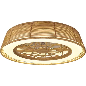 Stropní ventilátor Mantra 7810 Indonesia, ratanový ventilátor se svítidlem LED 70W 2700-5000K, dálkový ovladač, průměr 63cm