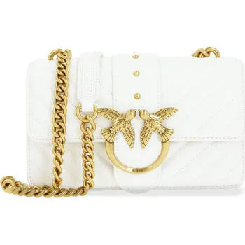 Pinko Kůžoná crossbody kabelka LOVE MINI ICON | Barva:bílý | Velikost:OS