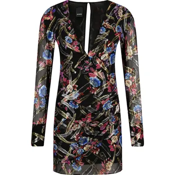 Dámské šaty Pinko Hedvábná šaty STUPEFARE | Barva:tmavě modrá | Velikost:34