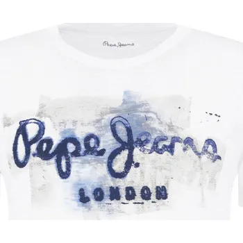 Pepe Jeans London Tričko GOLDERS | Barva:bílý | Velikost:S