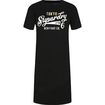 Dámské šaty Superdry Šaty | Barva:černý | Velikost:M