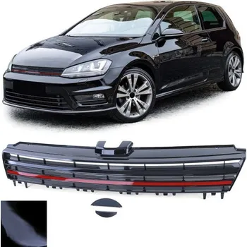 Tuning Lesklá černá maska chladiče pro . VW Golf 7 12-17