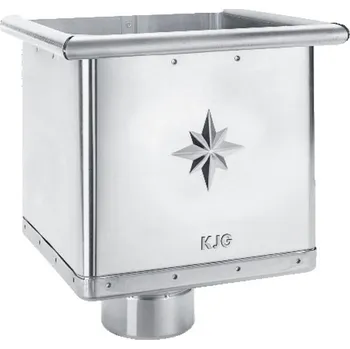 Střecha Kotlík titanzinkový sběrný kubický excentrický 120 mm