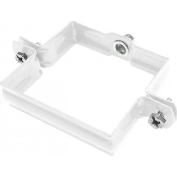 okap Objímka pozinkovaná hranatá šedo bílá 100 mm, bez hrotu, metrický závit M10