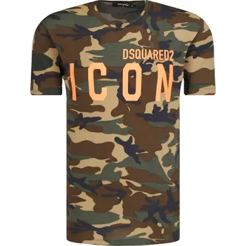 Pánské tričko Dsquared2 Tričko | Barva:khaki | Velikost:XL