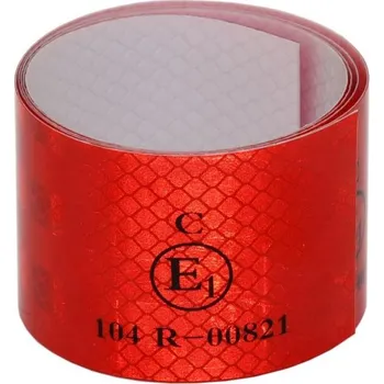 Samolepící páska reflexní 1m x 5cm červená