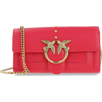 Peněženka Pinko Kůžoná crossbody kabelka/ peněženka LOVE SIMPLY | Barva:červený | Velikost:OS